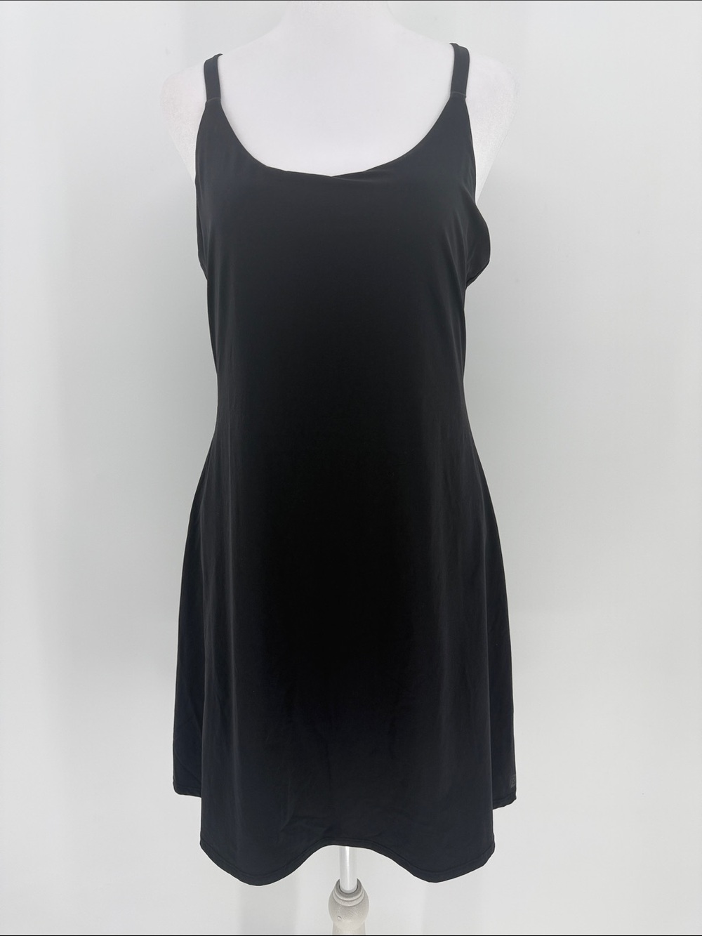 Rhoback Black Activewear Exercise Dress Skort Romper Medium